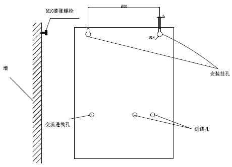 GST-DY-JA2200家用火災(zāi)報(bào)警控制器專用電源箱采用壁掛式安裝