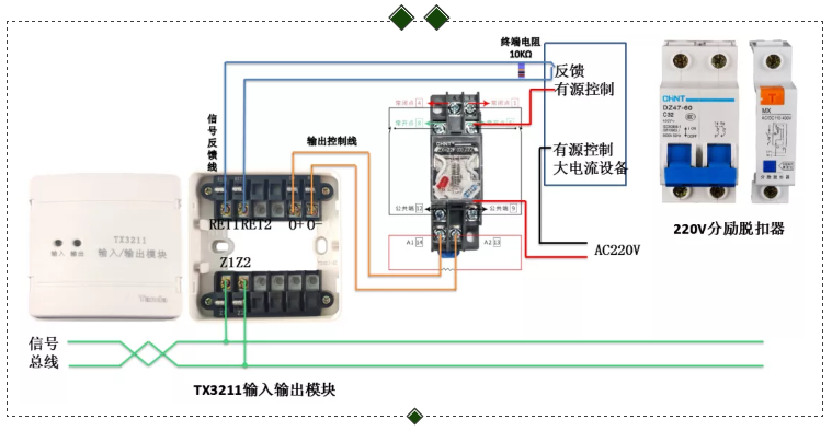 照明配電模塊接線